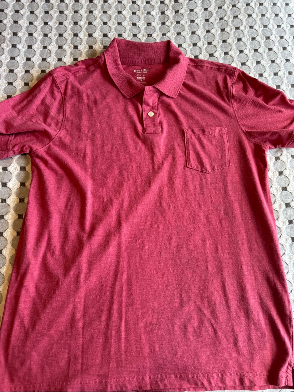 Mossimo Supply Co. Men's Red Polo with Chest Pocket